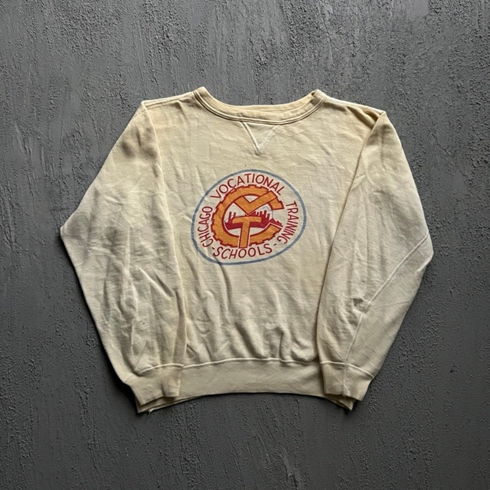Vintage Chicago Vocational Training Schools Sweatshirt Large 1960s Single‎ V